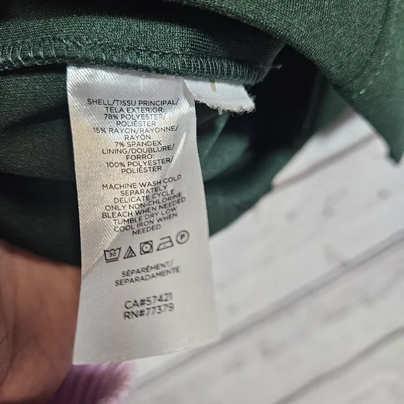 Ann Taylor Green Knee Length Dress Size 10 - Picture 8 of 11